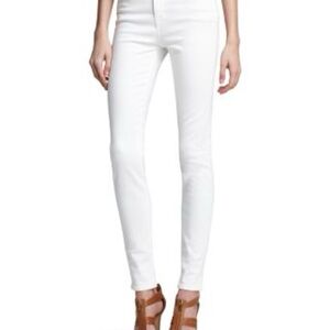 J Brand White slim straight cut Jeans Stretch Denim
